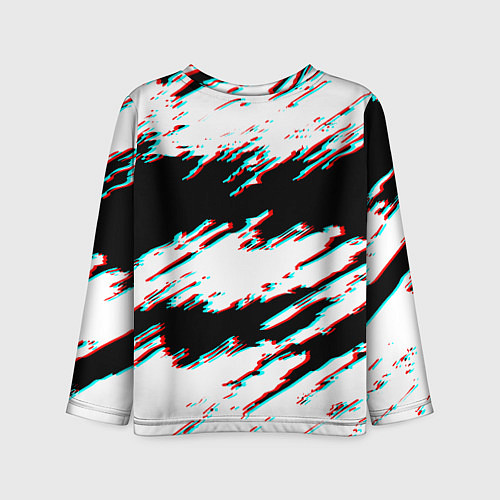 Детский лонгслив Nasa glitch color / 3D-принт – фото 2