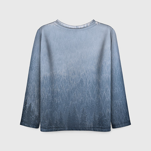 Детский лонгслив Обережный компас рун и северный лес / 3D-принт – фото 2