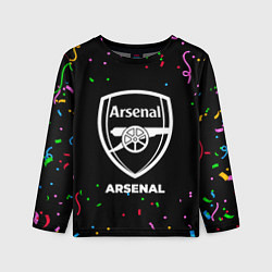 Лонгслив детский Arsenal конфети, цвет: 3D-принт