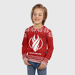 Лонгслив детский Новогодний Dead Space, цвет: 3D-принт — фото 2