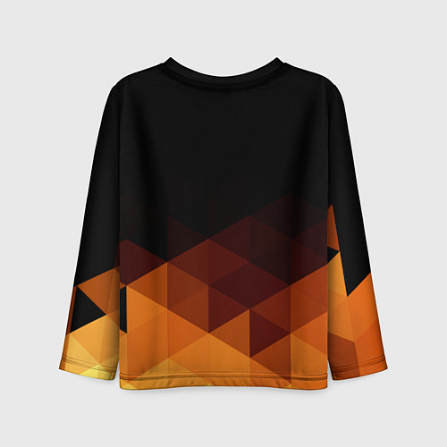 Детский лонгслив Герб России геометрия / 3D-принт – фото 2
