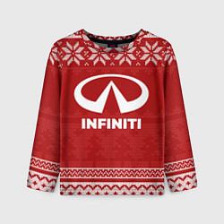 Лонгслив детский Новогодний Infiniti, цвет: 3D-принт