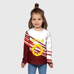 Лонгслив детский Portal geometry game, цвет: 3D-принт — фото 2