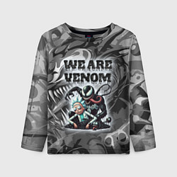 Детский лонгслив We are Venom - graffiti