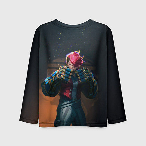 Детский лонгслив Вай в силовых перчатках Аркейн / 3D-принт – фото 2