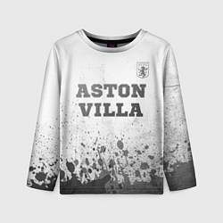 Детский лонгслив Aston Villa - white gradient посередине