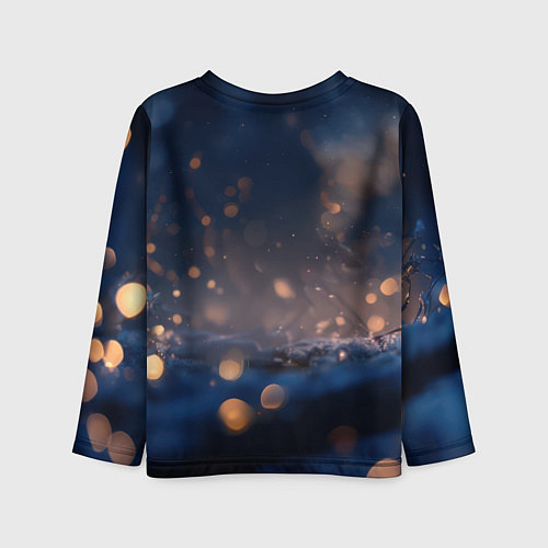 Детский лонгслив Милые влюбленные совушки / 3D-принт – фото 2