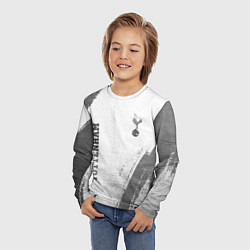 Лонгслив детский Tottenham - white gradient вертикально, цвет: 3D-принт — фото 2