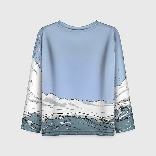 Детский лонгслив Русский не сдаются - мощный медведь / 3D-принт – фото 2