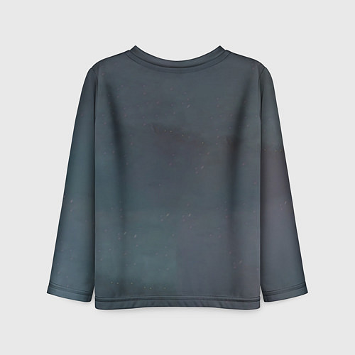 Детский лонгслив Череп - огонь / 3D-принт – фото 2