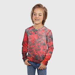 Лонгслив детский Абстракция - grunge vibe, цвет: 3D-принт — фото 2