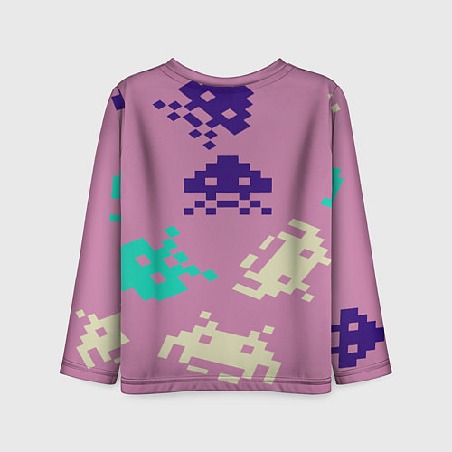 Детский лонгслив Пиксели фильтр / 3D-принт – фото 2