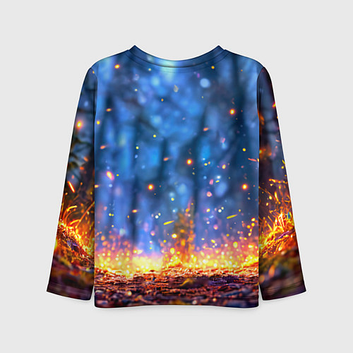 Детский лонгслив Лосенок в лесу / 3D-принт – фото 2