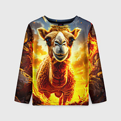 Лонгслив детский Верблюд в огне, цвет: 3D-принт