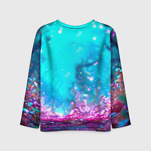 Детский лонгслив Белый буйвол / 3D-принт – фото 2