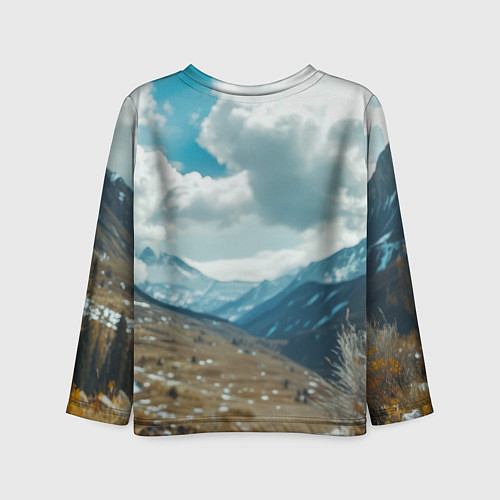 Детский лонгслив Воин русский медведь / 3D-принт – фото 2