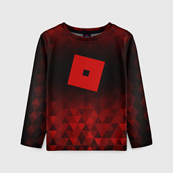 Лонгслив детский Roblox red poly, цвет: 3D-принт