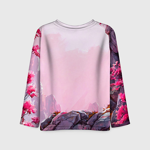 Детский лонгслив Козлик в розовом свете / 3D-принт – фото 2