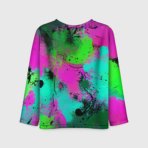 Детский лонгслив Color impression - abstraction / 3D-принт – фото 2