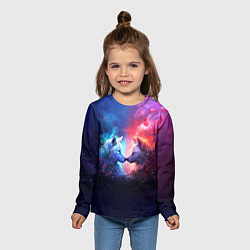 Лонгслив детский Любовь хищников, цвет: 3D-принт — фото 2