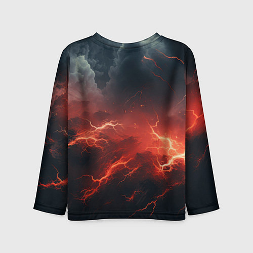 Детский лонгслив Stronghold сrusader молния крестоносца / 3D-принт – фото 2