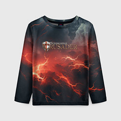Лонгслив детский Stronghold сrusader молния крестоносца, цвет: 3D-принт