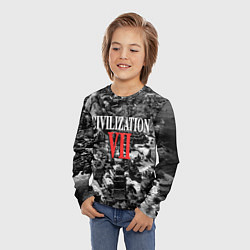 Лонгслив детский Civilization VII, цвет: 3D-принт — фото 2