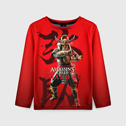 Лонгслив детский Assassins Creed Shadows - samurai Yasuke, цвет: 3D-принт