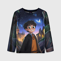 Лонгслив детский Счастливый Гарри Поттер, цвет: 3D-принт