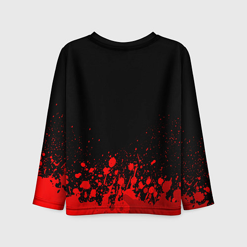 Детский лонгслив Valencia - red gradient посередине / 3D-принт – фото 2