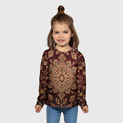 Лонгслив детский Симметричный узор, цвет: 3D-принт — фото 2