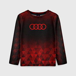Лонгслив детский Audi red poly, цвет: 3D-принт