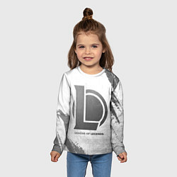 Лонгслив детский League of Legends - white gradient, цвет: 3D-принт — фото 2