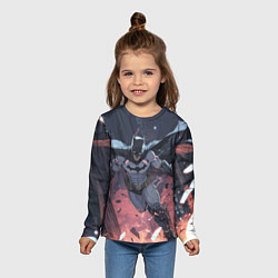 Лонгслив детский Полет Бэтмена, цвет: 3D-принт — фото 2
