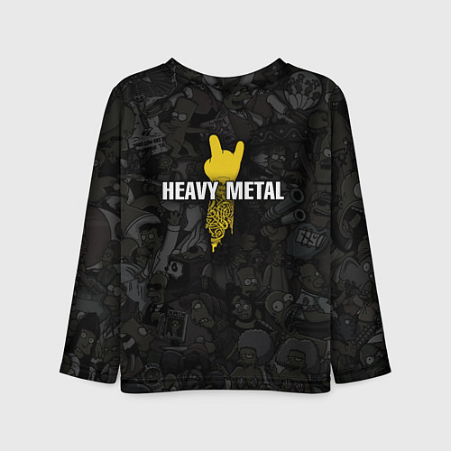 Детский лонгслив Мэгги Симпсон love is Hard rock / 3D-принт – фото 2