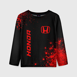 Лонгслив детский Honda - red gradient вертикально, цвет: 3D-принт