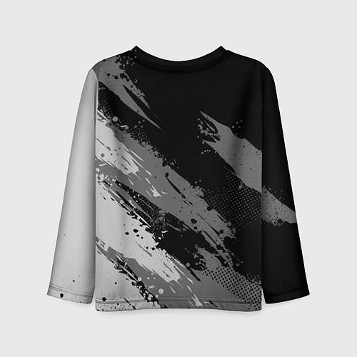 Детский лонгслив Dota 2 - монохромный серый / 3D-принт – фото 2