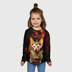 Лонгслив детский Все дуреют с этих сфинксов, цвет: 3D-принт — фото 2