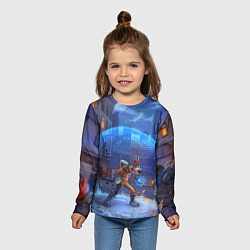 Лонгслив детский Мегавольт, цвет: 3D-принт — фото 2