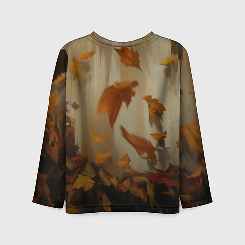 Детский лонгслив Джокер - депрессивная осень / 3D-принт – фото 2