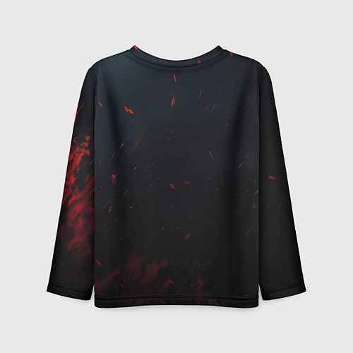 Детский лонгслив Джокер в огне / 3D-принт – фото 2