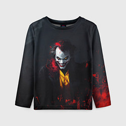Лонгслив детский Джокер в красной краске, цвет: 3D-принт