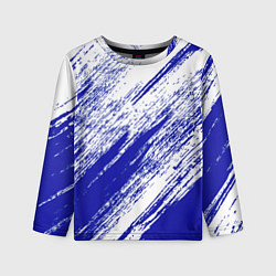 Лонгслив детский The color is white and blue, цвет: 3D-принт