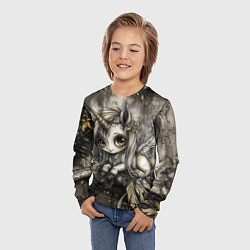 Лонгслив детский Мифическая единорожка, цвет: 3D-принт — фото 2