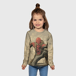 Лонгслив детский Человек-паук готов спасать мир, цвет: 3D-принт — фото 2