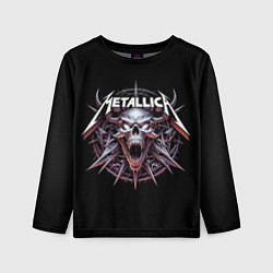 Детский лонгслив Metallica - cool skull with horns