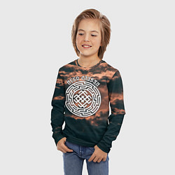 Лонгслив детский Белобог - небо славян, цвет: 3D-принт — фото 2