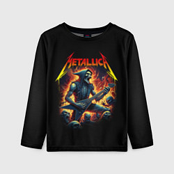 Лонгслив детский Metallica - James Alan Hatfield, цвет: 3D-принт