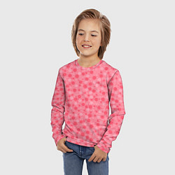 Лонгслив детский Красные коралловые пузыри, цвет: 3D-принт — фото 2