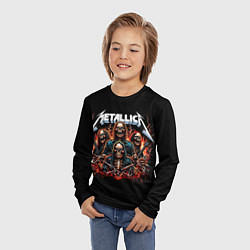 Лонгслив детский Metallica forever - thrash metal, цвет: 3D-принт — фото 2